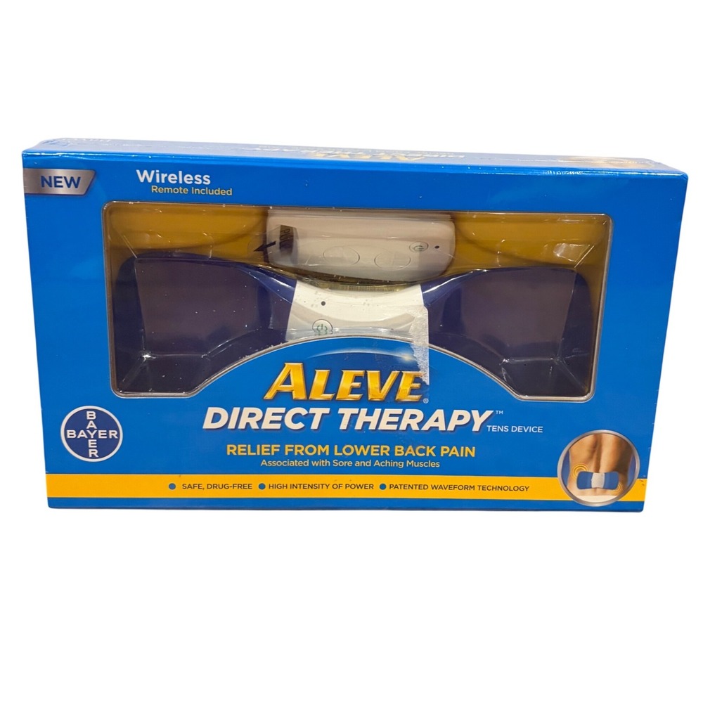 Aleve Direct Therapy TENS Device Wireless Lower Back Pain Relief Bayer SEALED